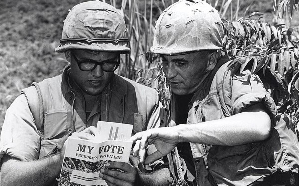Soldier’s first time voting while fighting in Vietnam- The War Horse